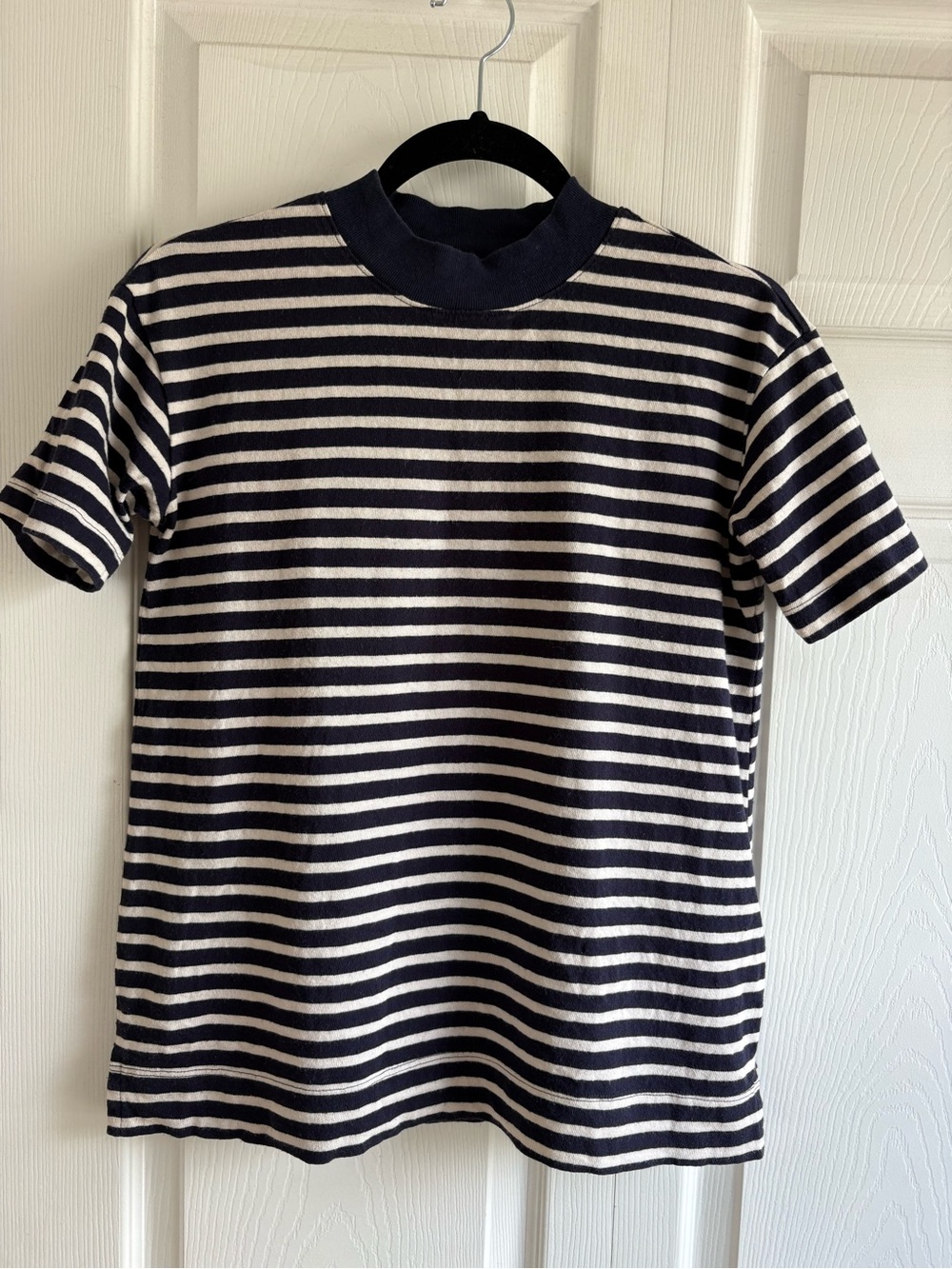 Madewell Rivet&Thread‎ Blue White Stripe XS Nautical Resort Cruise Thick Tee Top